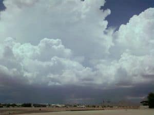 Moonsoon clouds in Casa Grande, Arizona