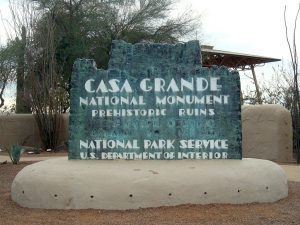 Entrance Sign to Casa Grandes National Monument