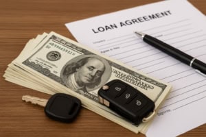 Emergency cash loan with car title, car title loan process at Phoenix Title Loans, LLC.